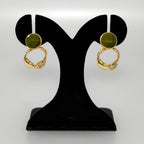 Twisted Grace Earrings Green Nestasia