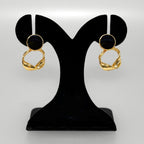 Twisted Grace Earrings Black Nestasia