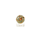 Twisted Knot Studs Sage Nestasia