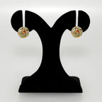 Twisted Knot Studs Sage Nestasia