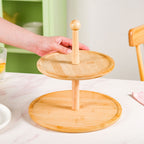 Two Tier Bamboo Cupcake Stand Nestasia