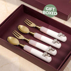 Tropical Soft Girl Cutlery Set Of 4 Nestasia
