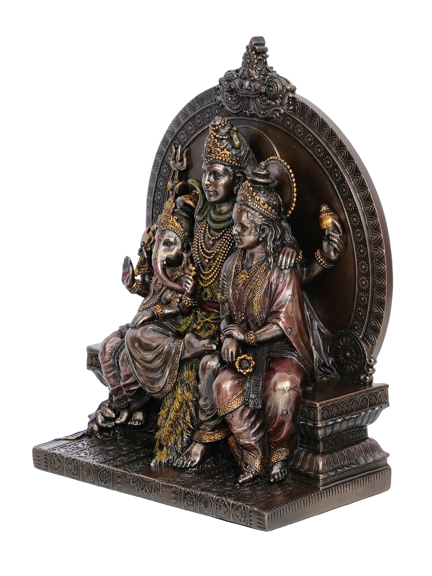 Lord Krishna Playing Flute Handcrafted Iron Wall Hanging with background LED's Kafalo
