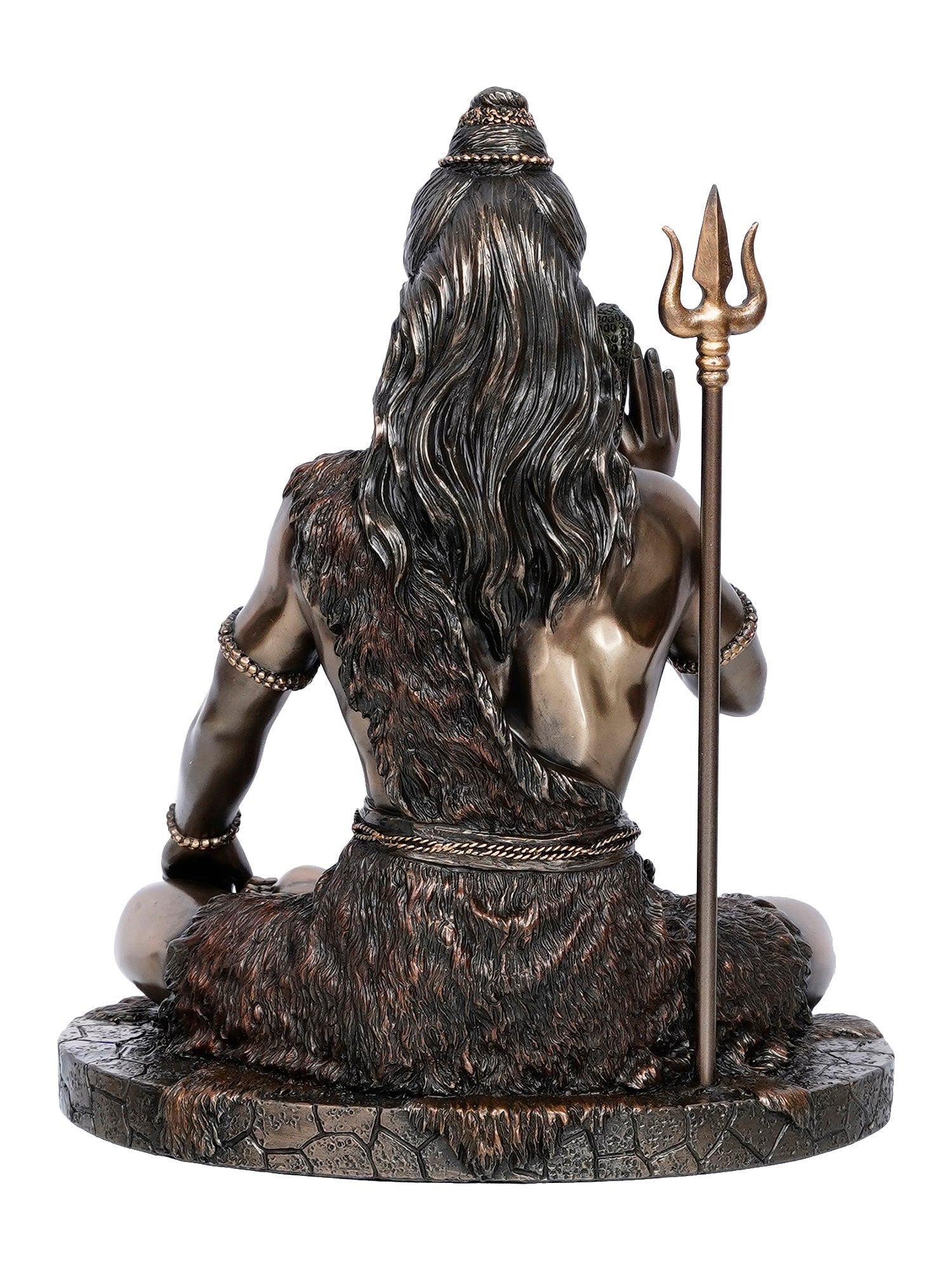 Polyresin and Bronze Decorative Blessing Lord Shiva statue Kafalo