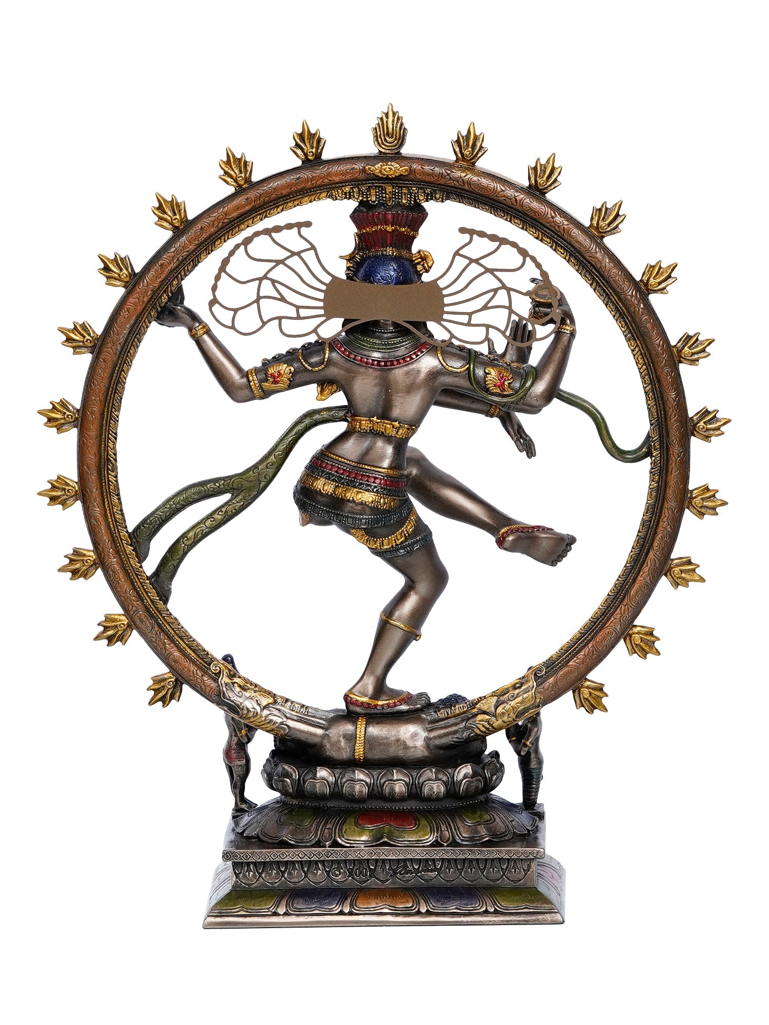 Polyresin and Bronze Decorative dancing nataraja statue Kafalo