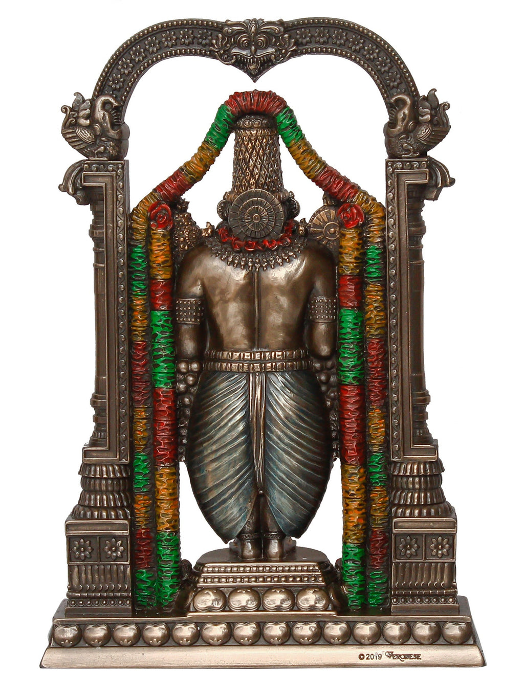 Brown Polyresin Lord Tirupati Balaji Idol Kafalo