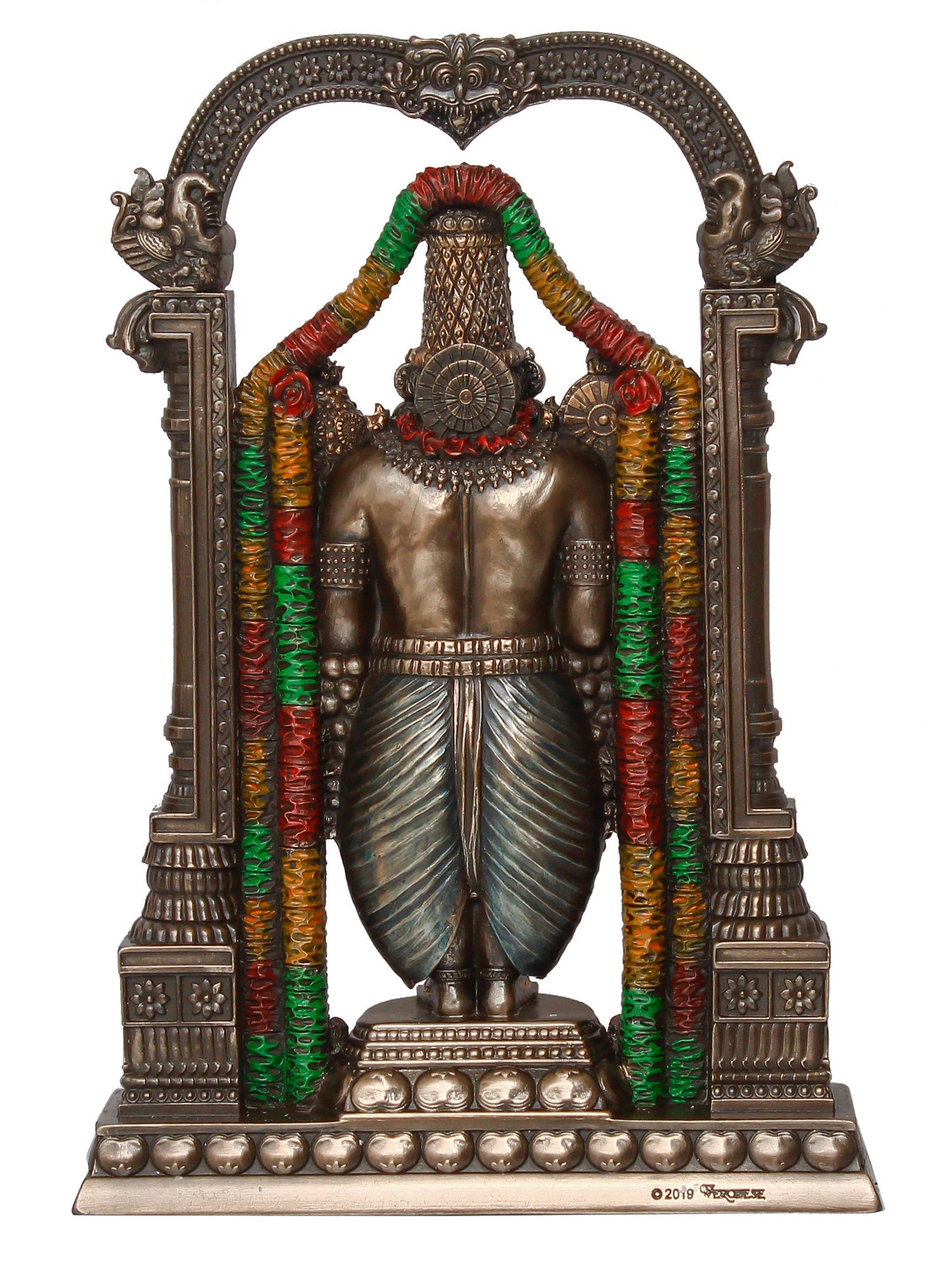 Brown Polyresin Lord Tirupati Balaji Idol Kafalo