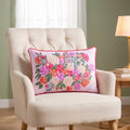Blush Stripe Cotton Cushion Cover 50x35cm Nestasia
