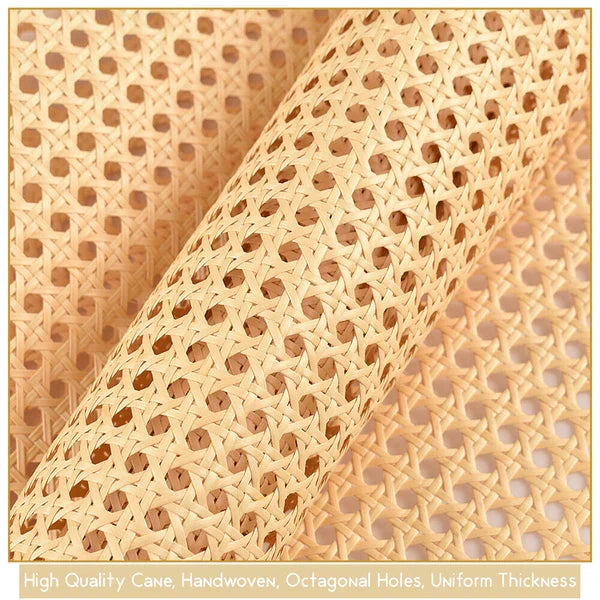 Multipurpose Cane Webbing Roll for Chair Restoration, Crafting, and Interior Styling