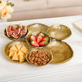 Large Clustered Bowls Platter Gold Nestasia