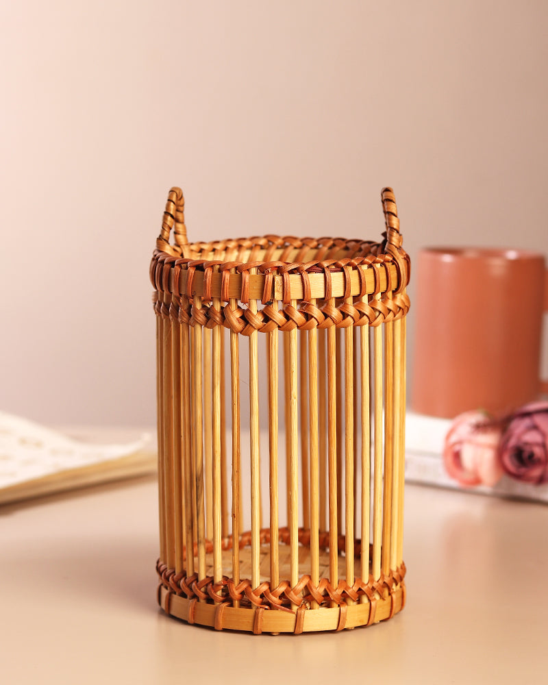 Bamboo Tealight Candle Holder for Home, Garden, and Tabletop Decoration