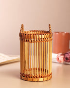 Bamboo Tealight Candle Holder for Home, Garden, and Tabletop Decoration