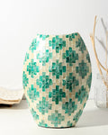 Elegant Mother of Pearl Vase for Modern Living Room Decor