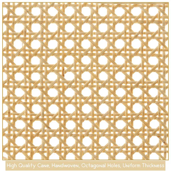 Cane Webbing Roll Beige Rattan Mesh for Furniture and DIY Craft 3FT