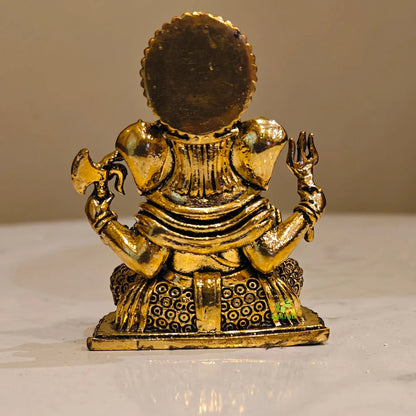 Light Weight Brass Ganesh | Brass Ganesh Idol for Your Car Dashboard | Ganesh Statue
