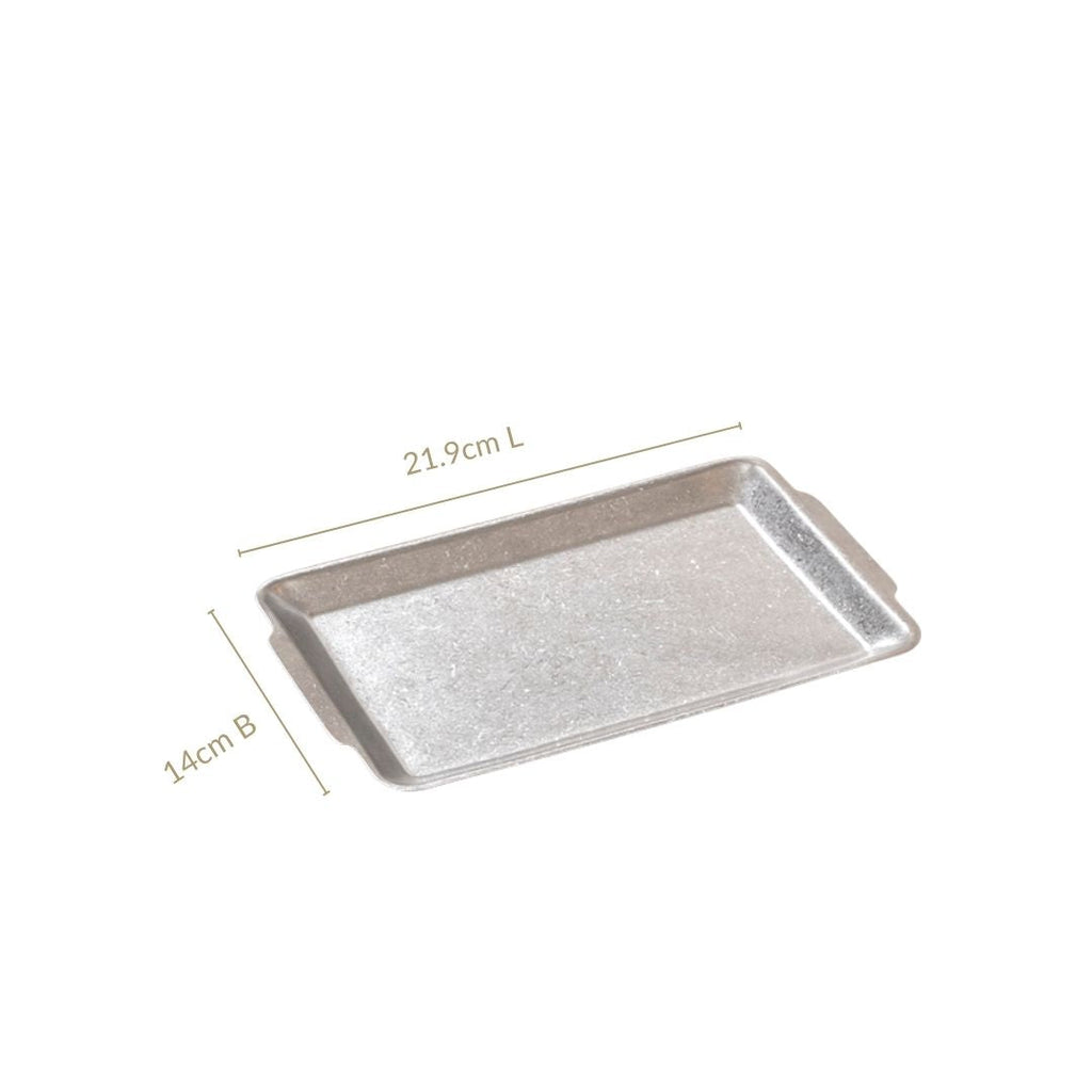 Coffee Table Minimalist Stainless Steel Tray Small 22x14cm Nestasia