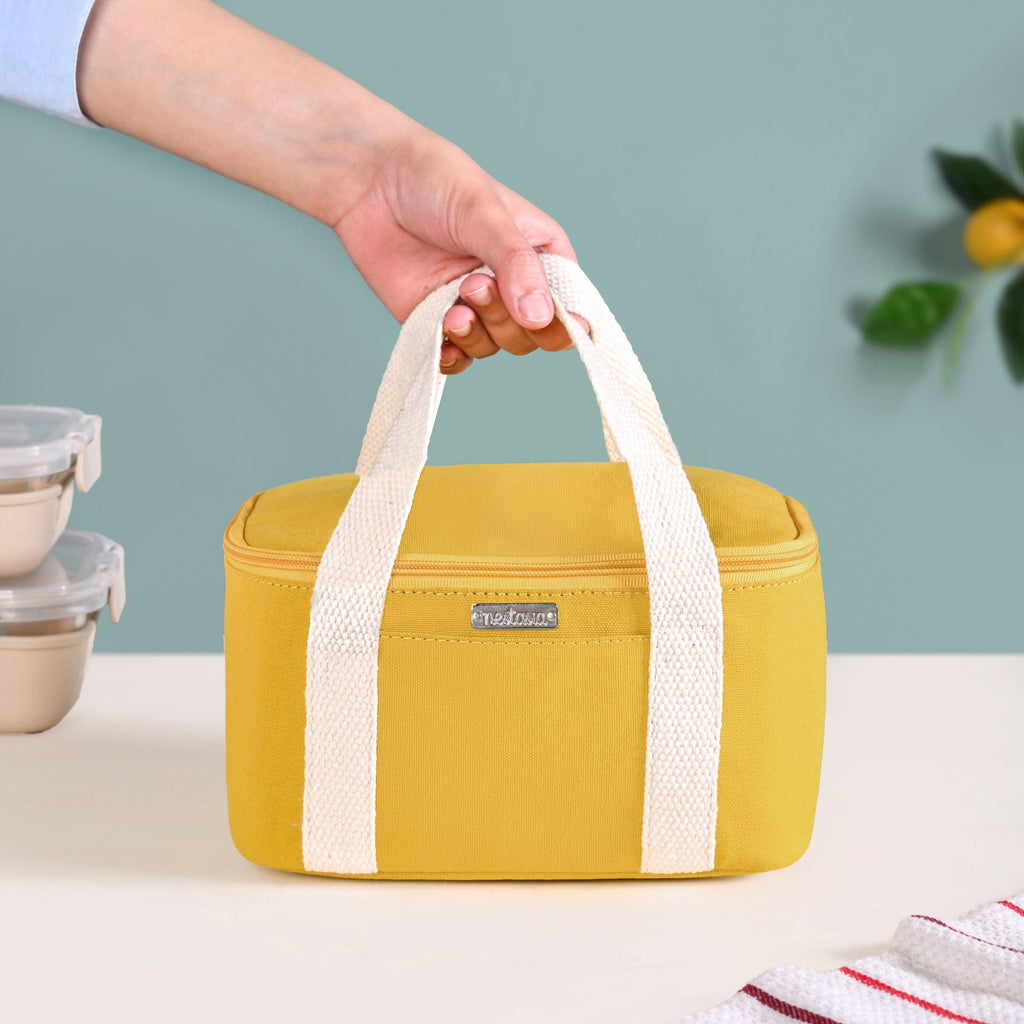 Urban Daily Insulated Yellow Lunch Bag For Work Nestasia