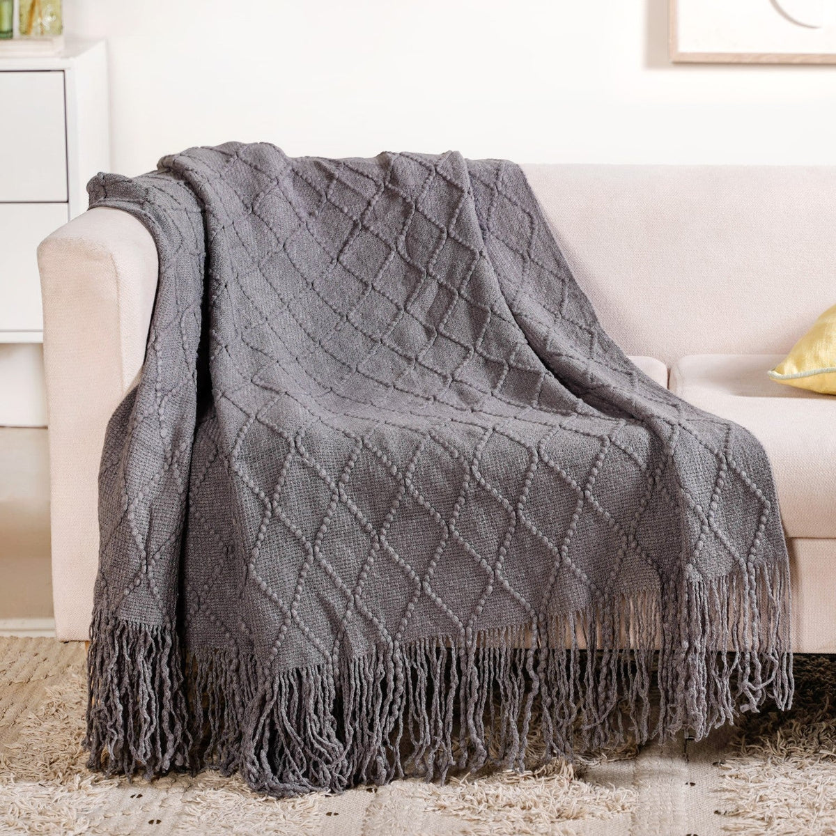Urban Grey Couch Throw Nestasia