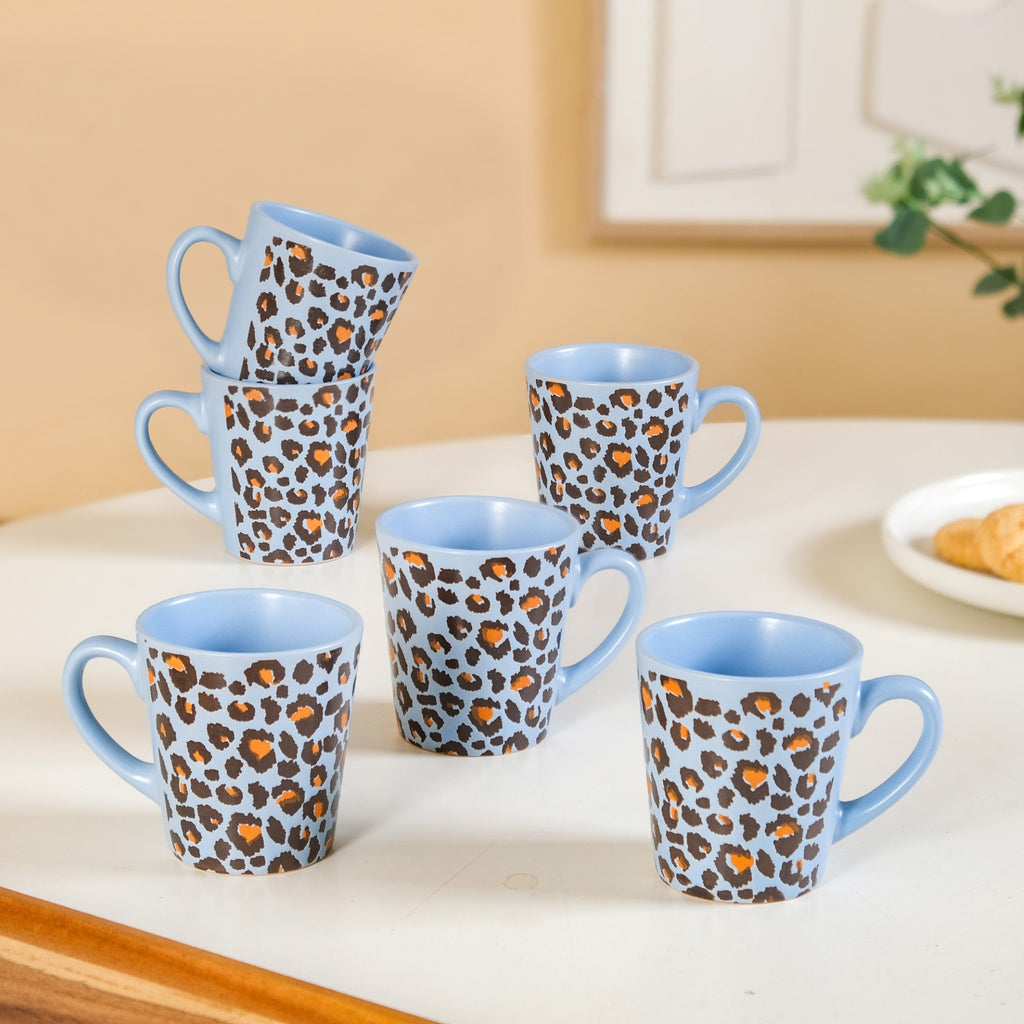 Urban Safari Set Of 6 Coffee Mug 220ml Nestasia