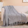 Urban Slate Grey Couch Throw Nestasia