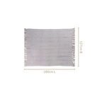 Urban Slate Grey Couch Throw Nestasia