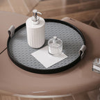 Urban Weave Multipurpose Round Tray Grey Nestasia