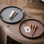 Urban Weave Multipurpose Round Tray Grey Nestasia