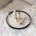 Urban Weave Multipurpose Round Tray White Nestasia