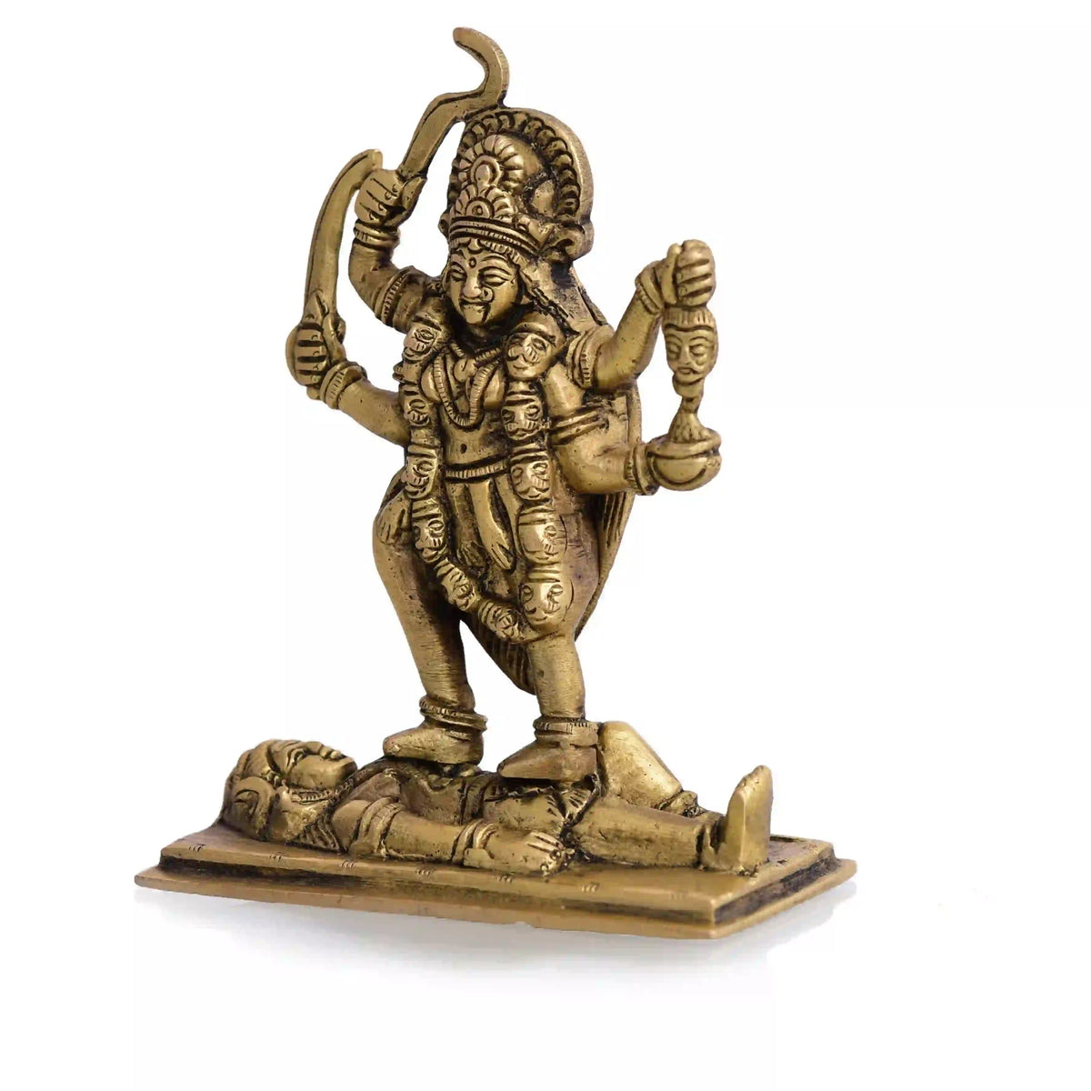 Brass Standing Kali Maa Idol Vedansh Craft