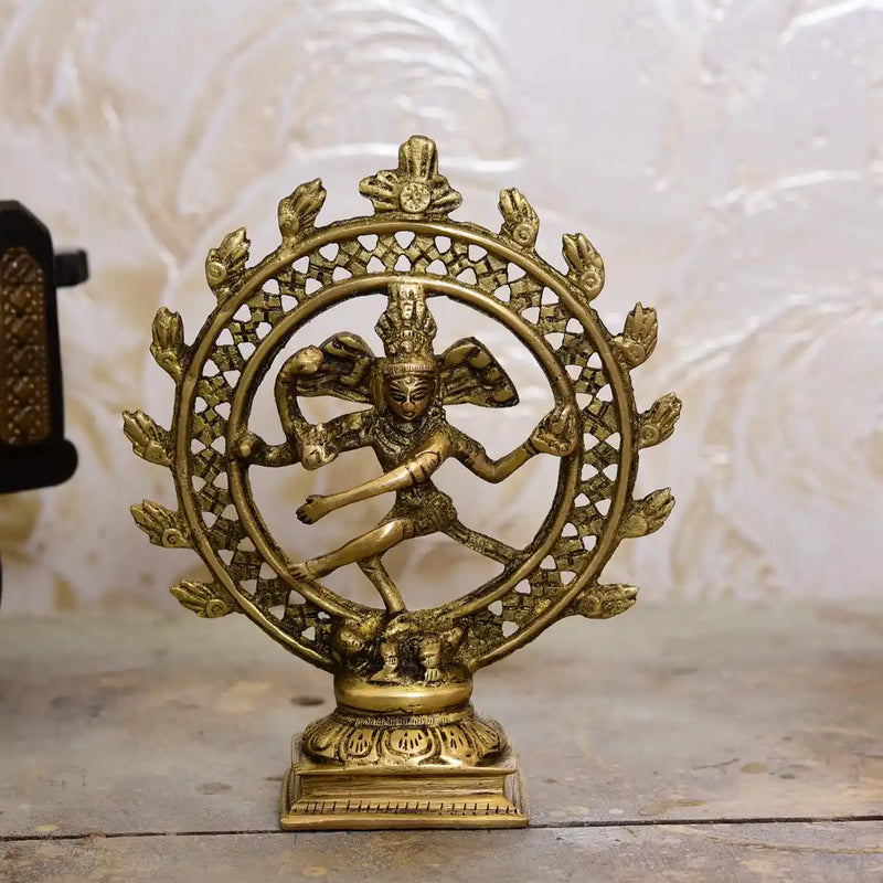 Brass Nataraja Dancing Shiva (6 Inch) Vedansh Craft