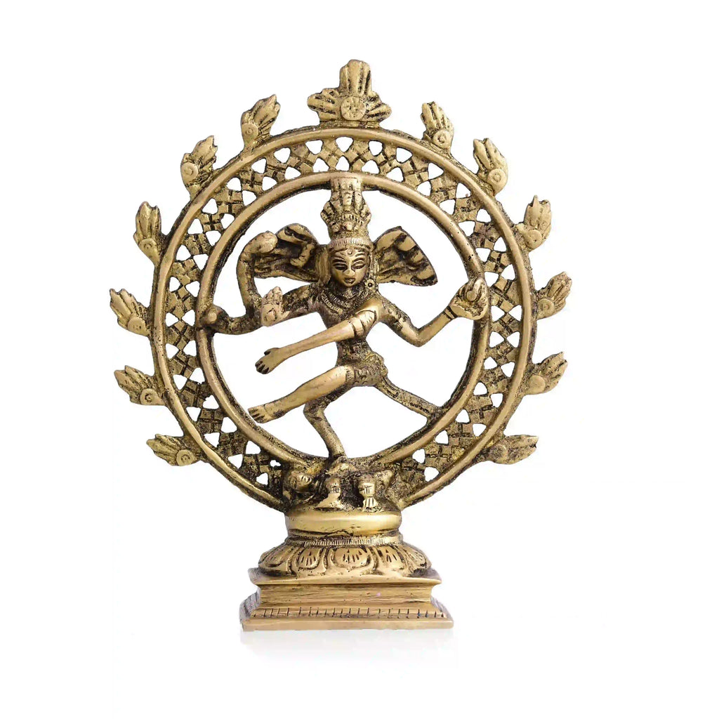 Brass Nataraja Dancing Shiva (6 Inch) Vedansh Craft