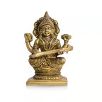 Brass Sitting Ganesha Lakshmi And Saraswati Idols Vedansh Craft