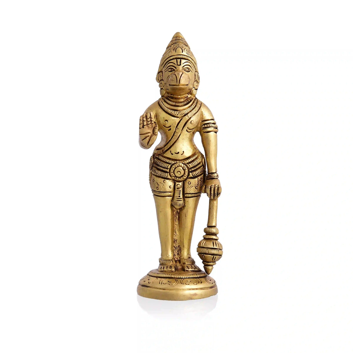 Brass Standing Hanuman Superfine Idol (5.3 Inch) Vedansh Craft