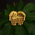 Brass Hand Shaped Dish/Plate (3.8 Inch) Vedansh Craft