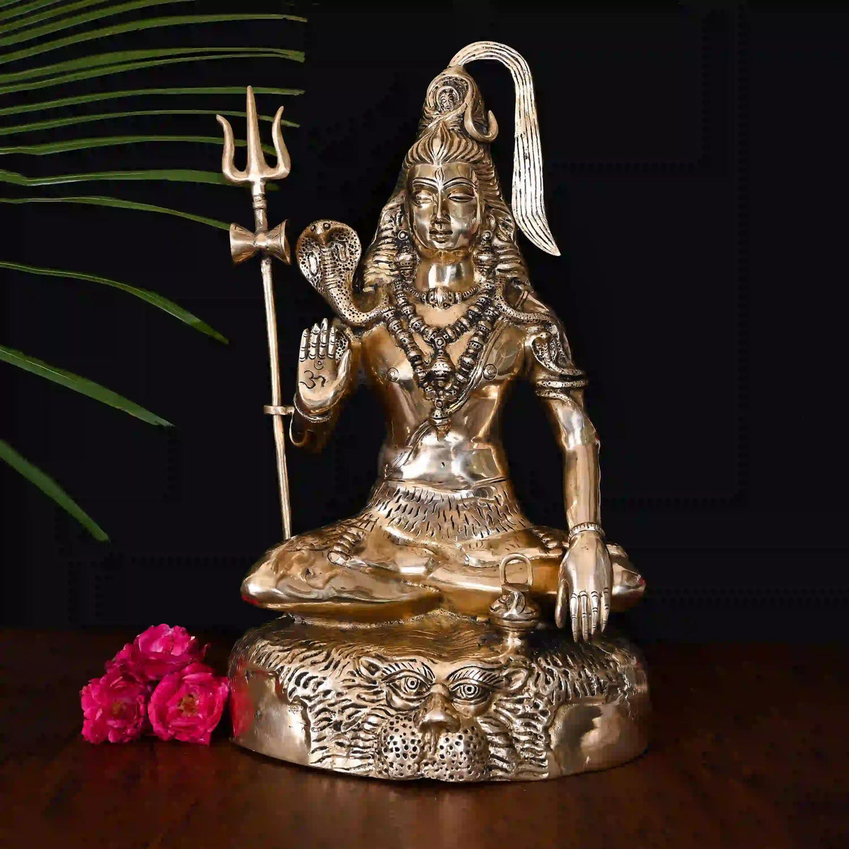 Brass Sitting Lord Shiva Idol (18.5 Inch) Vedansh Craft