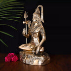 Brass Sitting Lord Shiva Idol (18.5 Inch) Vedansh Craft