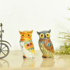 Polyresin Owl Home Decor Gift Set Vedansh Craft