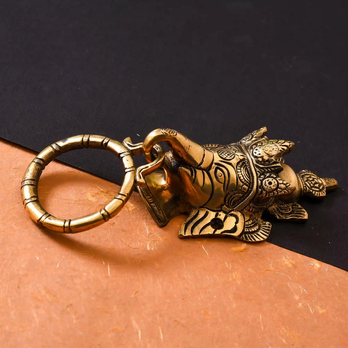 Brass Ganesha Door Knocker (6.2 Inch) Vedansh Craft