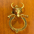 Brass Cow Head Door Knocker (7 Inch) Vedansh Craft