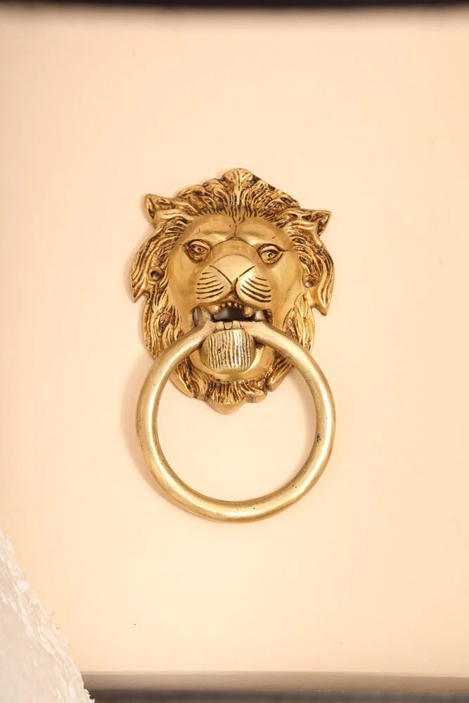 Brass Lion Door Knocker Vedansh Craft
