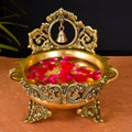 Brass Urli With Bell (8.5 Inch) Vedansh Craft