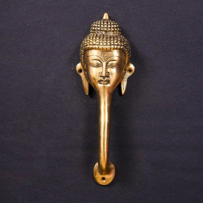 Brass Buddha Door Handle (9.8 Inch) Vedansh Craft