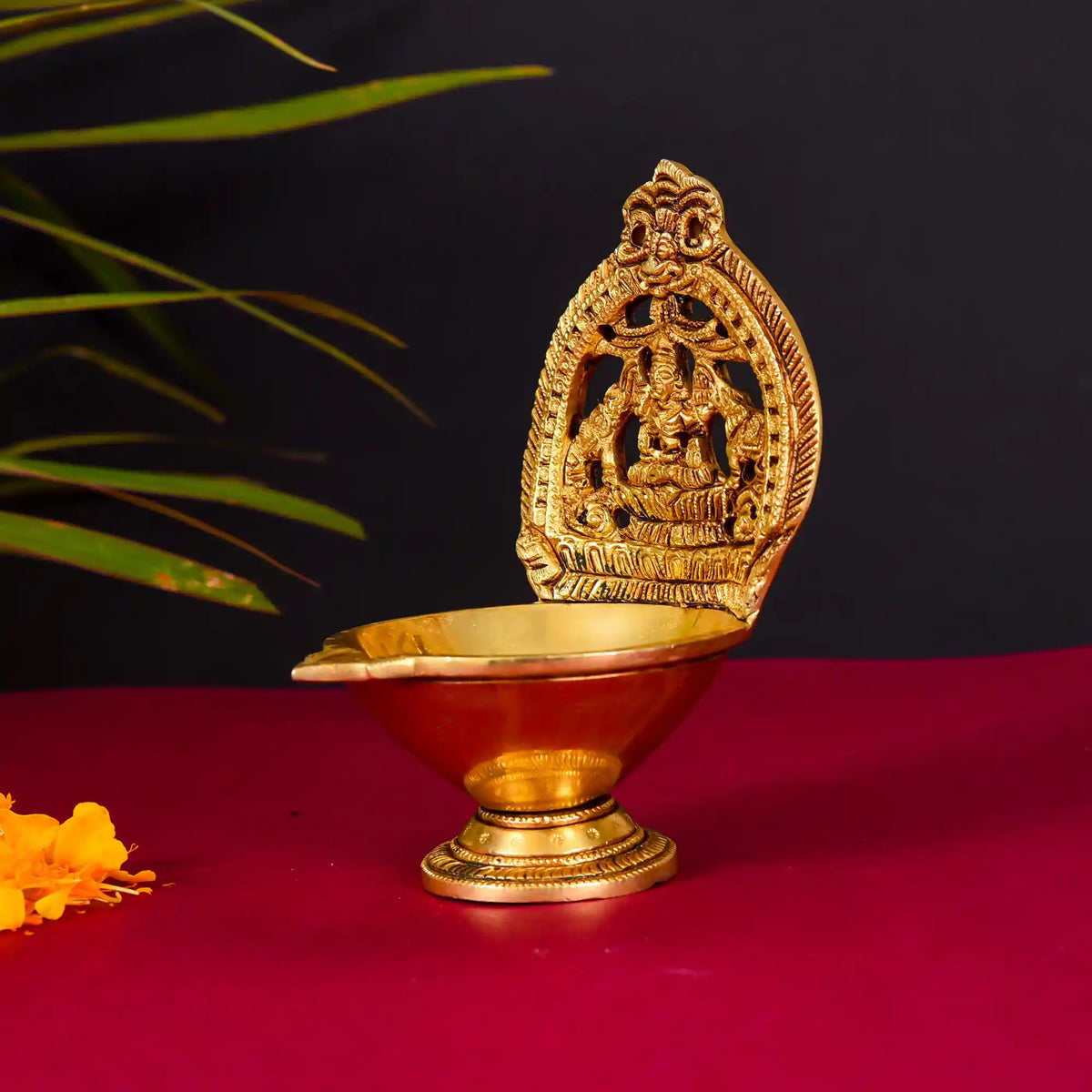 Brass Devi Kamakshi Diya (6.2 Inch) Vedansh Craft