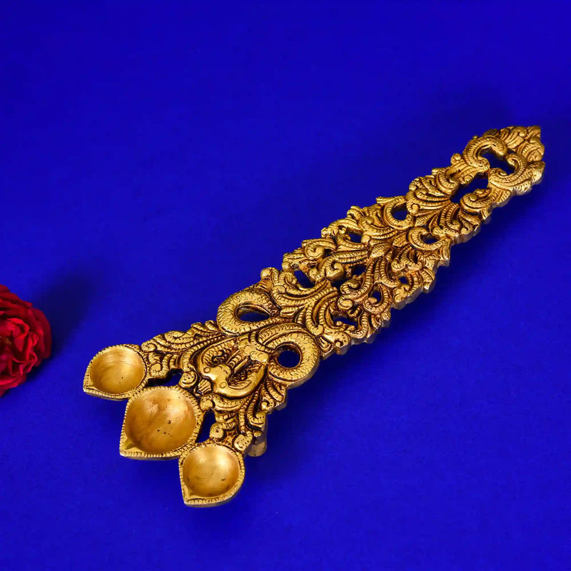 Brass Sheshnag Pooja Spoon (10 Inch) Vedansh Craft
