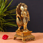 Brass Superfine Standing Lord Murugan/Kartikeya Idol (12 Inch) Vedansh Craft