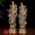 Brass Standing Radha Krishna Statue Set (30 Inch) Vedansh Craft