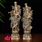 Brass Standing Radha Krishna Statue Set (30 Inch) Vedansh Craft