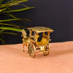 Brass Running Horse Cart/Chariot (4 Inch) Vedansh Craft