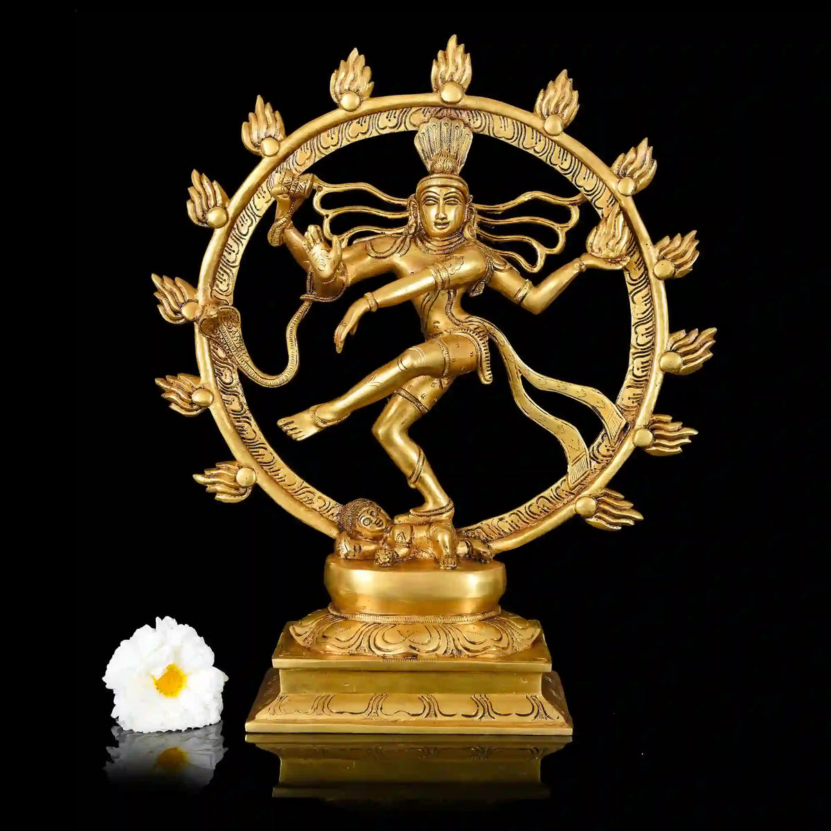 Brass Superfine Nataraja Dancing Shiva Idol (16.5 Inch) Vedansh Craft