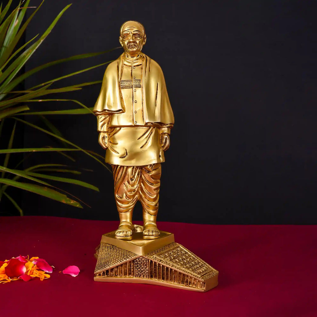 Brass Vallabh Bhai Patel Statue (Statue Of Unity) (13 Inch) Vedansh Craft